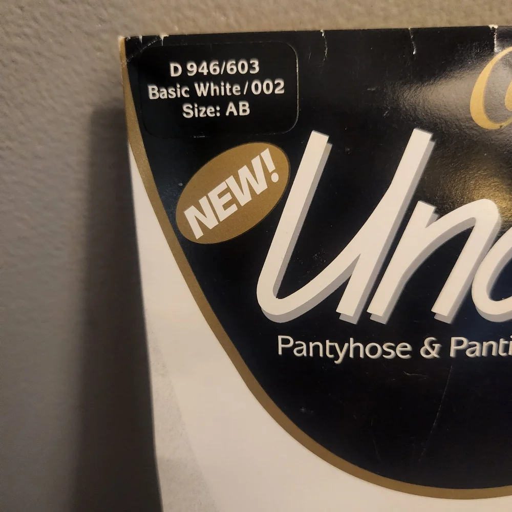 Underalls Silks Pantyhose And Panties In One Basic White Size AB Vintage NEW